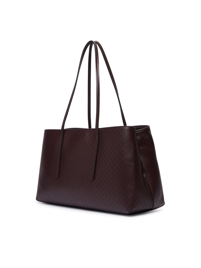 Calvin Klein Handtasche Calvin Klein Emblem Aop Medium Work Tote LV04F3786G Dunkelrot
