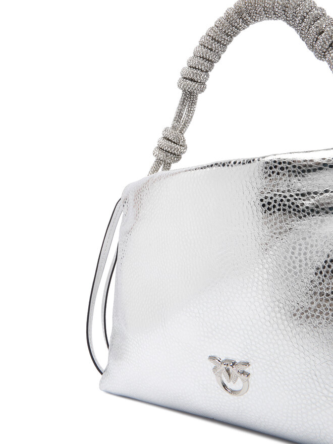 PINKO Handtasche PINKO Mini Clutch+Manico SP Al 25-26 PLTT 105908 A2WD Silberfarben
