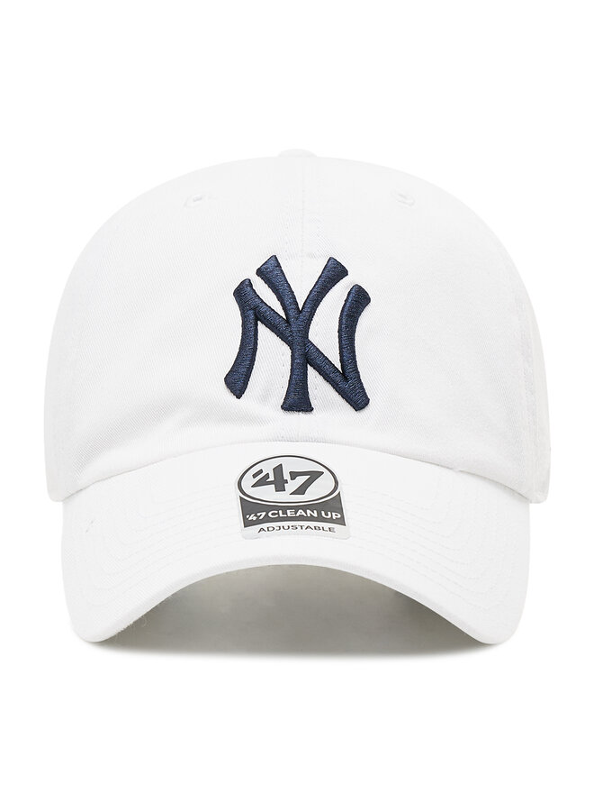 47 Brand Бейсболка 47 Brand New York Yankees 47 Clean Up B-RGW17GWS-WHA Білий