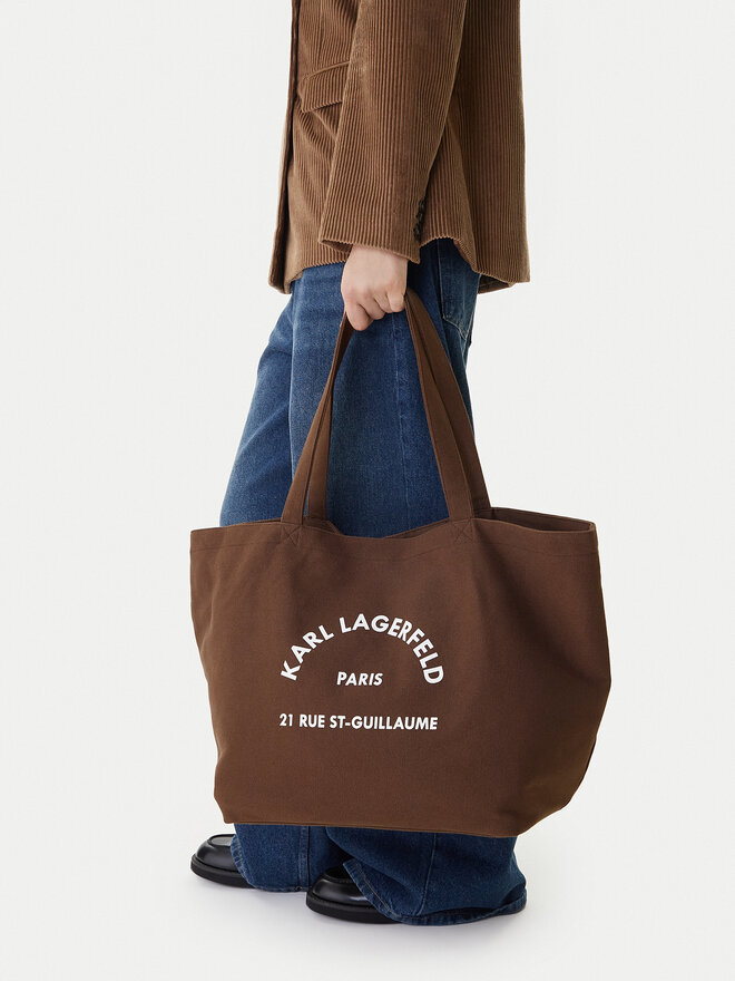 KARL LAGERFELD Handtasche KARL LAGERFELD A1W50006 Braun