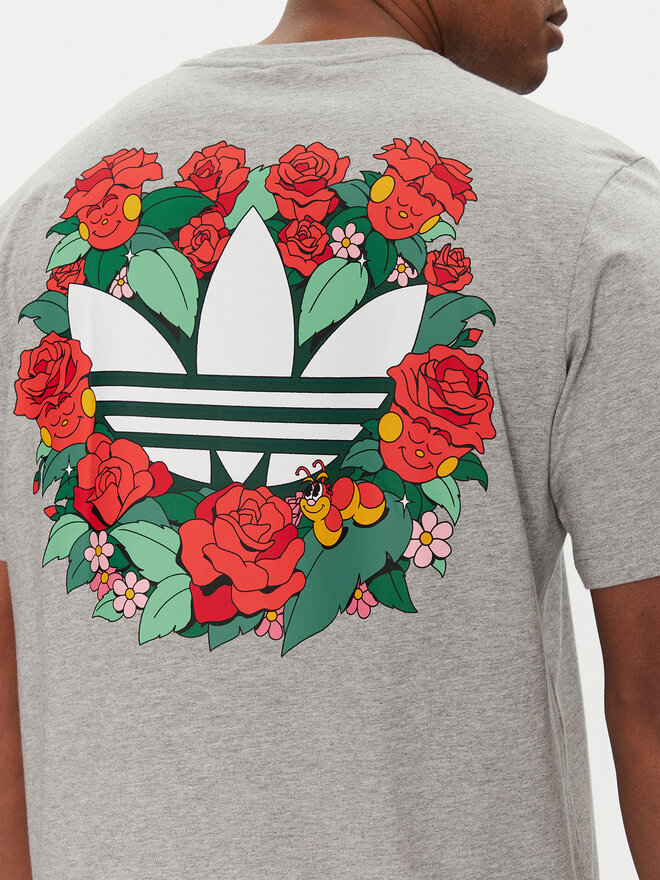 adidas adidas T-Shirt JN7031 Grau Loose Fit