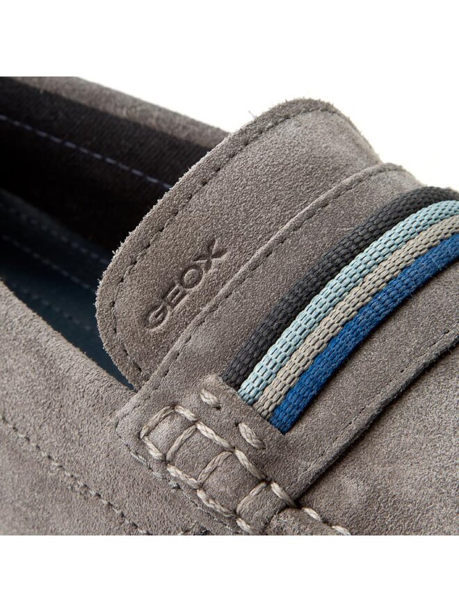 Geox Mokasíny Geox U Snake Moc F U7207F 00022 C9004 Sivá