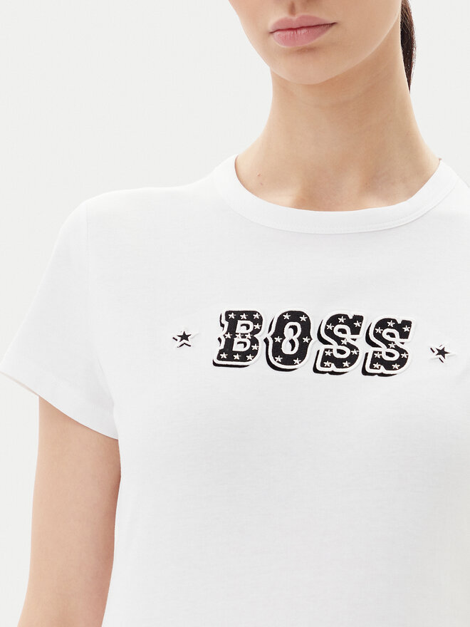 BOSS BOSS Camiseta Endora 50545287 Blanco Regular Fit
