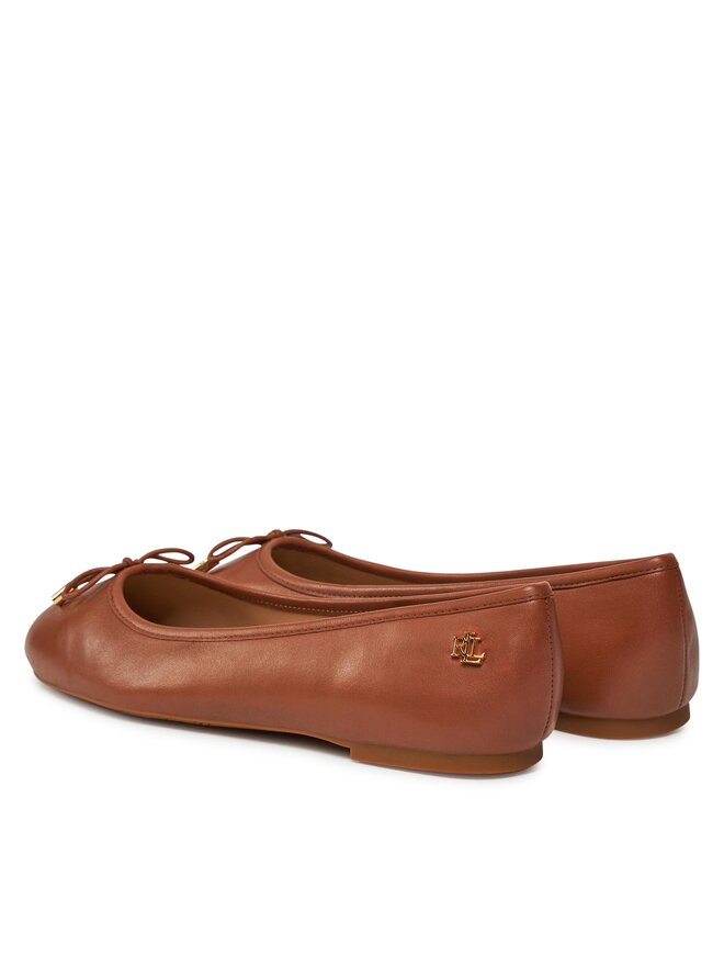 LAUREN RALPH LAUREN Baleriny Lauren Ralph Lauren 802940603002 Brązowy