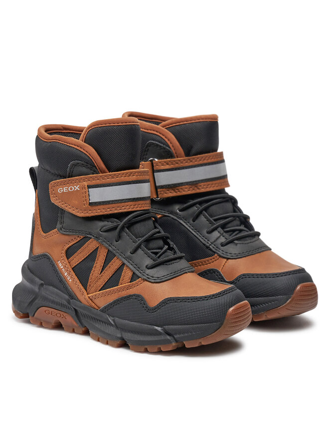 Geox Zimski škornji Geox J Flexyper Plus Boy J36LCD 0MEFU CR69B M Rjava