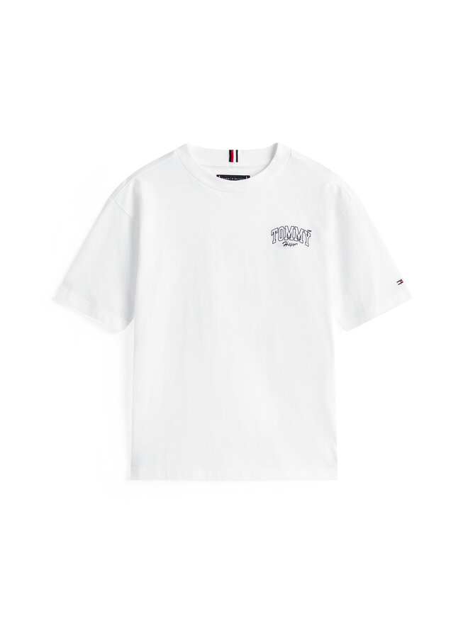 Tommy Hilfiger Tommy Hilfiger Camiseta Varsity Graphic KB0KB09720 Blanco Regular Fit