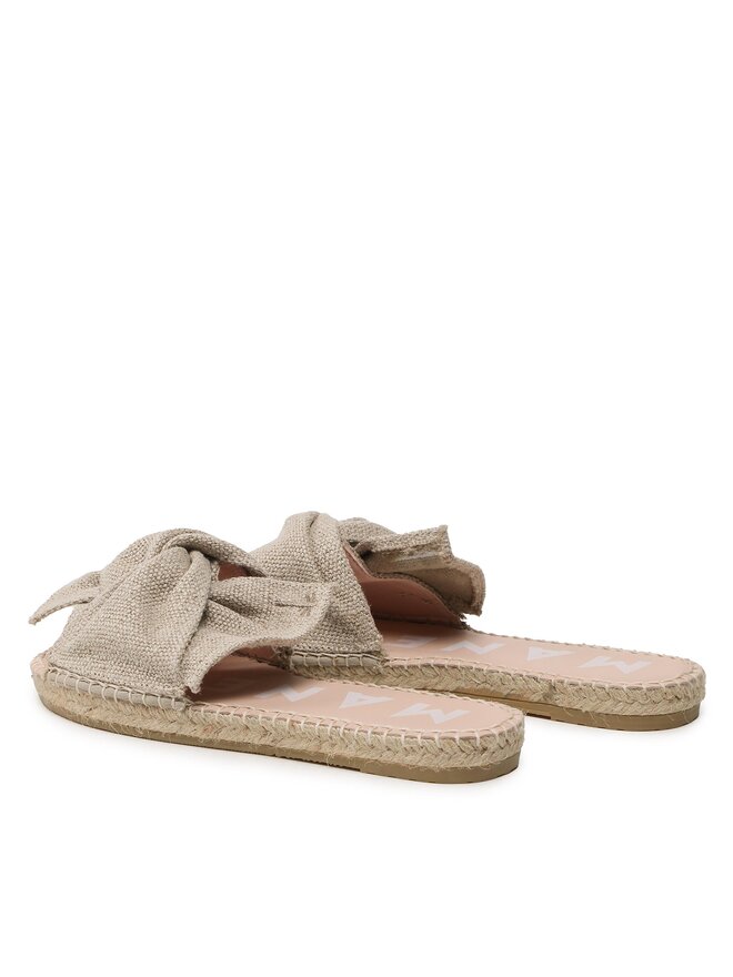 Manebi Espadrilky Manebi Oragnic Hemp Sandals With Knnot O 7.1 JK Béžová