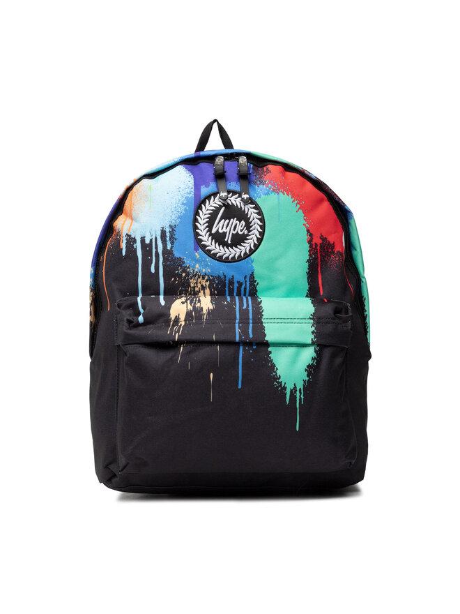 Rucksack HYPE Multi Coloured Graffiti Drip Backpack TWLG 699 Schwarz eschuhe.at