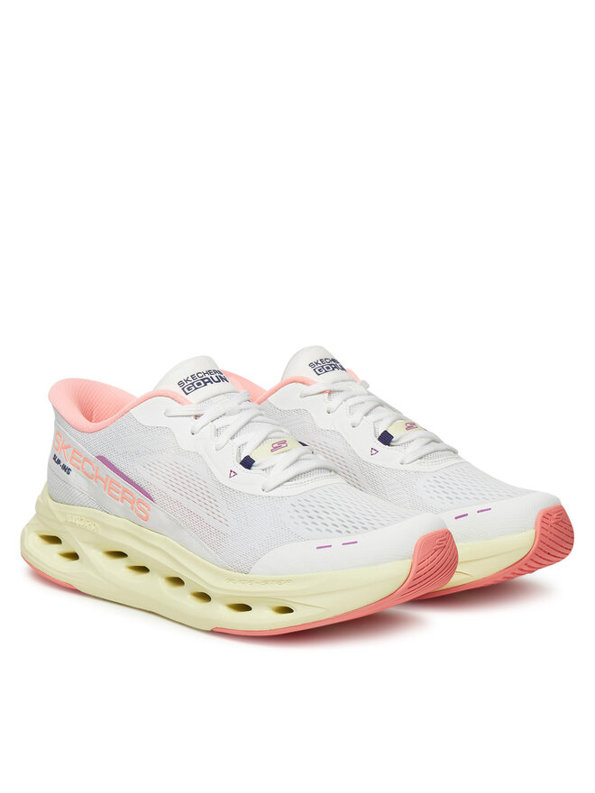 Skechers Sneakersy Skechers Max Cushioning Glide-Step-Caledonia 129400/WPK Biały