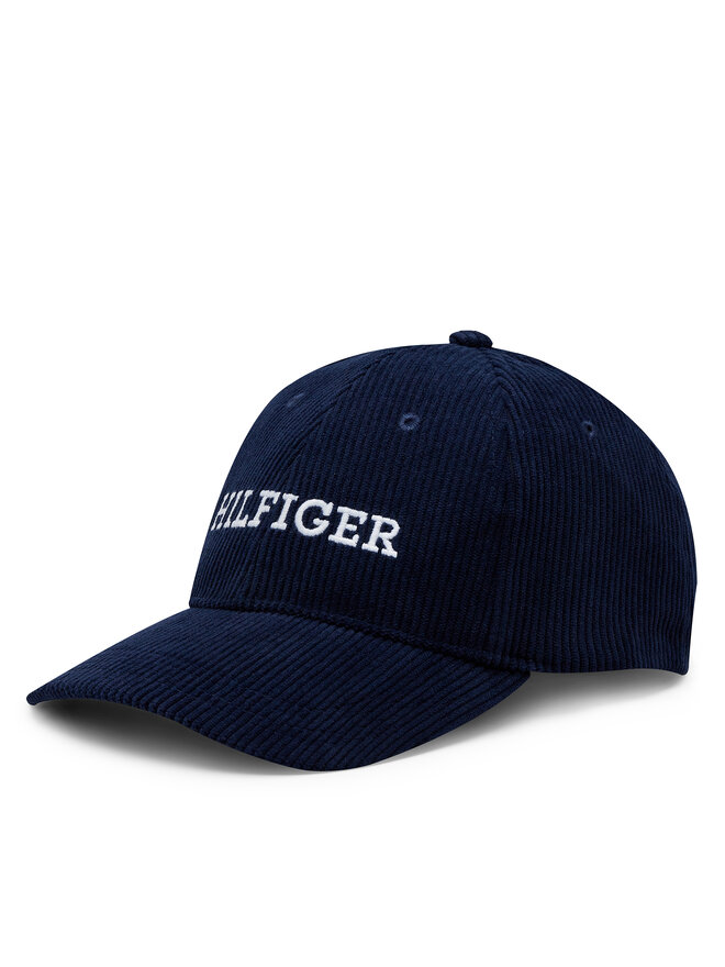 Tommy Hilfiger Gorra con visera Tommy Hilfiger Monotype Cordoroy Cap AM0AM11990 Azul marino