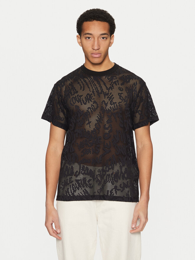 Versace Jeans Couture Versace Jeans Couture T-Shirt 78GAH6R0 Μαύρο Regular Fit