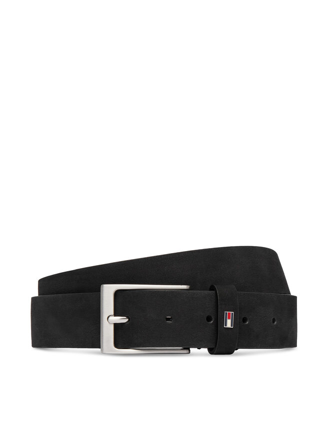 Tommy Hilfiger Gürtel Tommy Hilfiger Layton 3.5 Nubuck AM0AM15047 Schwarz