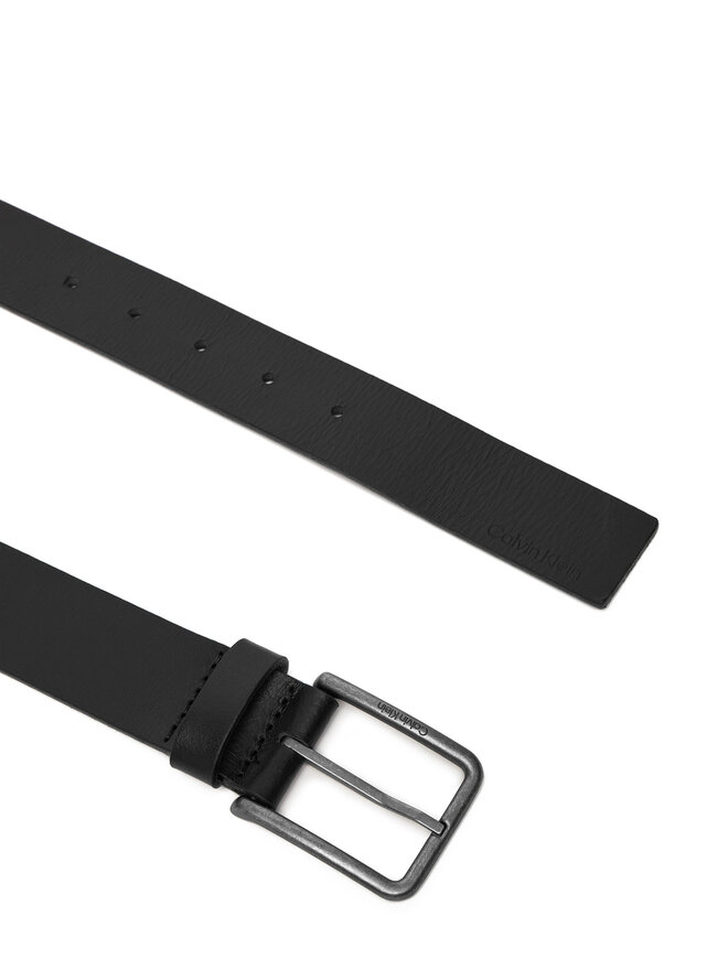 Calvin Klein Cinturón para hombre Calvin Klein Warmth Buckle Smooth 35Mm LV04D7047G Negro
