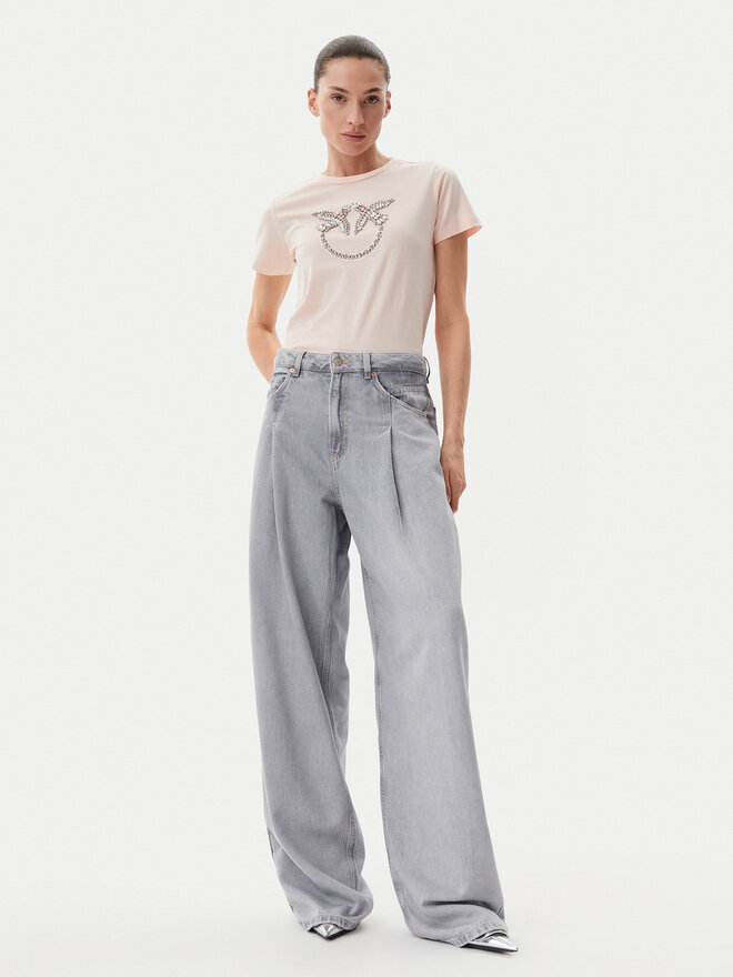 PINKO PINKO T-Shirt Quentin 100535 A2G7 Ροζ Regular Fit