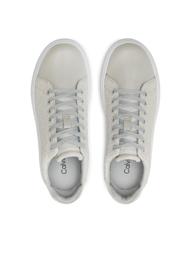 Calvin Klein Superge Calvin Klein Cupsole Lace Up Saff Mono HW0HW02103 Bež