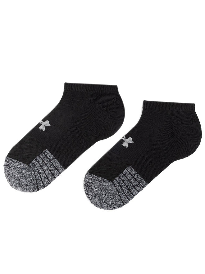 Under Armour Комплект 3 чифта къси чорапи унисекс Under Armour Heatgear No Show Sock 1346755-001 Черен