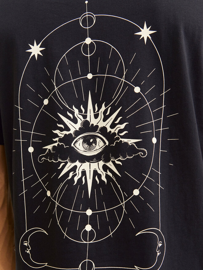 Jack&Jones Jack&Jones T-shirt Jackie 12271366 Crna Relaxed Fit