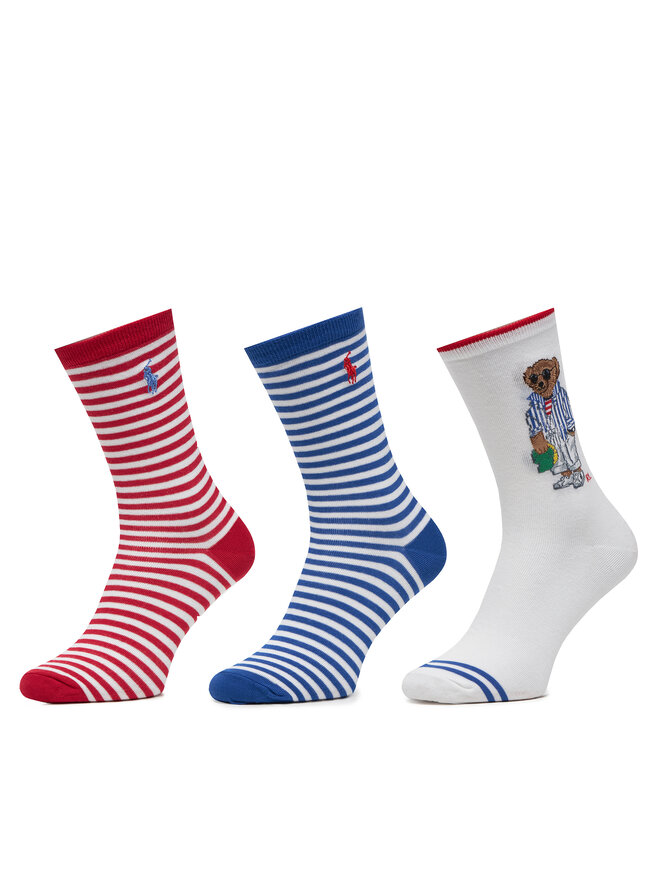 Polo Ralph Lauren 3er-Set hohe Damensocken Polo Ralph Lauren 455972027001 Beige