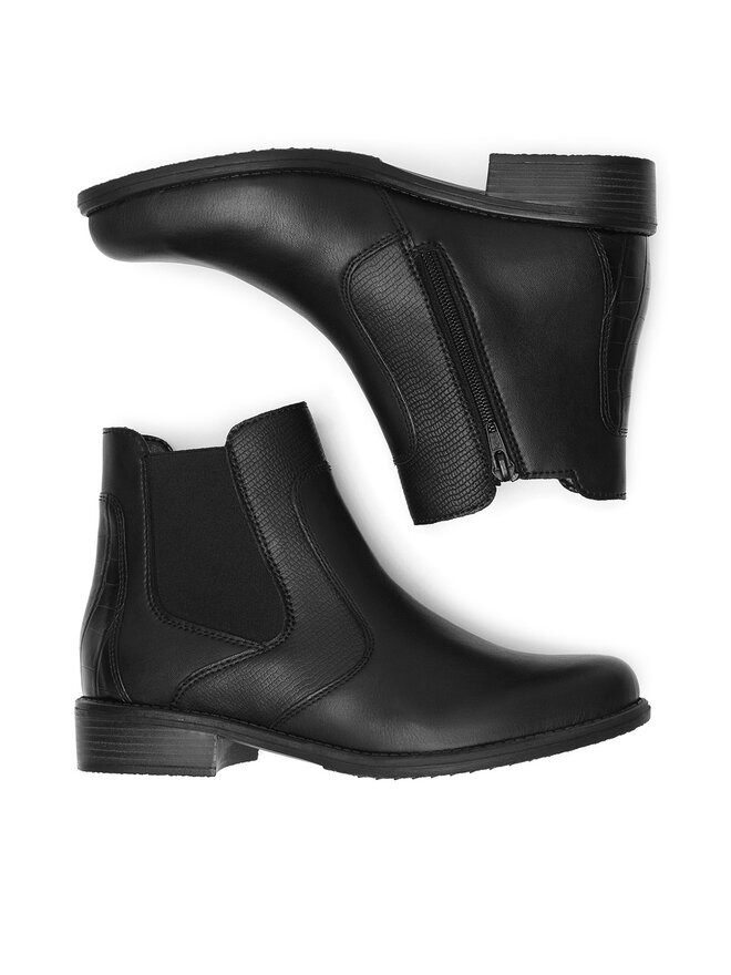 Remonte Botine Remonte D0F70-01 Negru