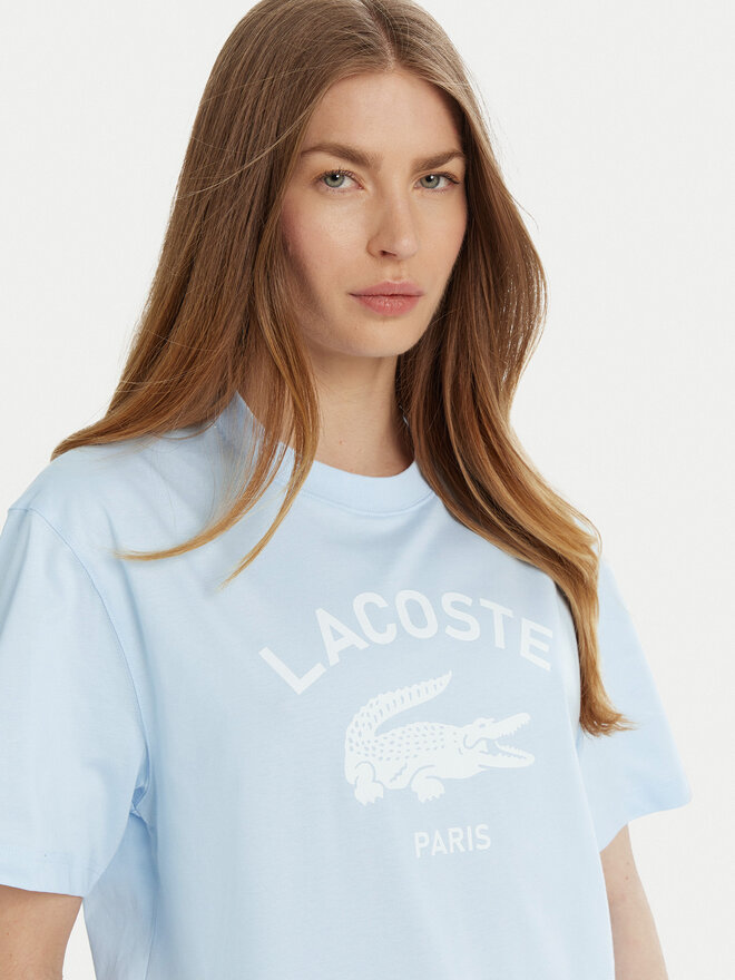 Lacoste Lacoste T-Shirt TH2733 Himmelblau Regular Fit