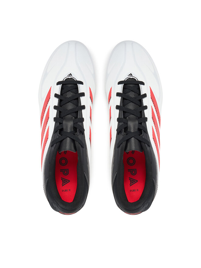 adidas Ghete pentru fotbal adidas Copa Pure 3 Club Turf IE1168 Alb