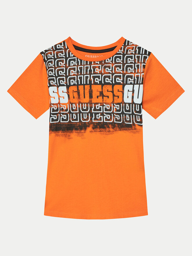 Guess Guess Camiseta L5RI23 K8HM4 Naranja Regular Fit