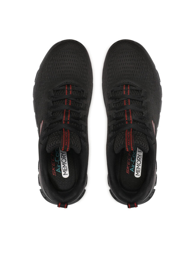 Skechers Sneakersy Skechers Fasten Up 232136/BBK Černá