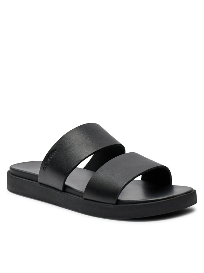 Calvin Klein Klapki Calvin Klein Double Strap HM0HM01414 Czarny
