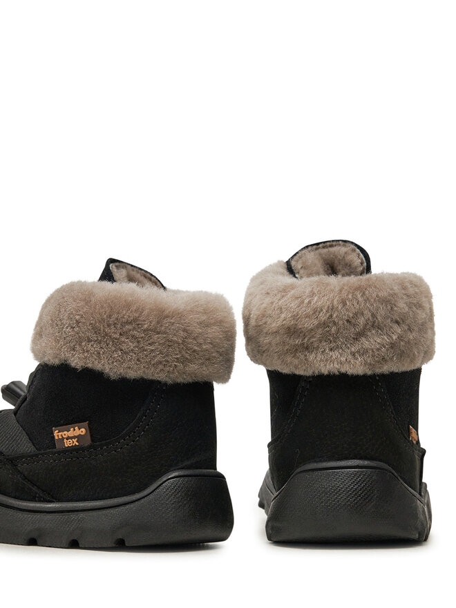 Froddo Schnürschuhe Froddo Zeru Tex Cosy Barefoot G3110258-5 M Schwarz
