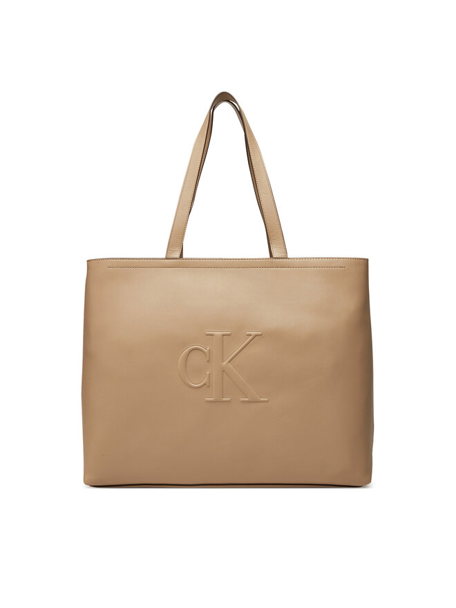 Calvin Klein Jeans Τσάντα Calvin Klein Jeans Sculpted Slim Tote34 LV04K3070G Μπεζ