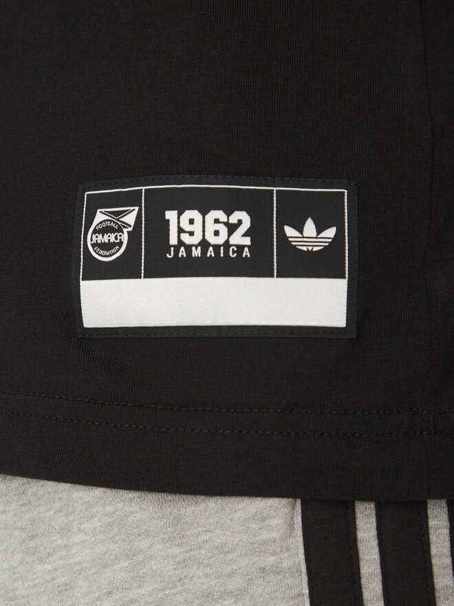 adidas adidas Marškinėliai Jamaica VRCT JE5331 Juoda Regular Fit