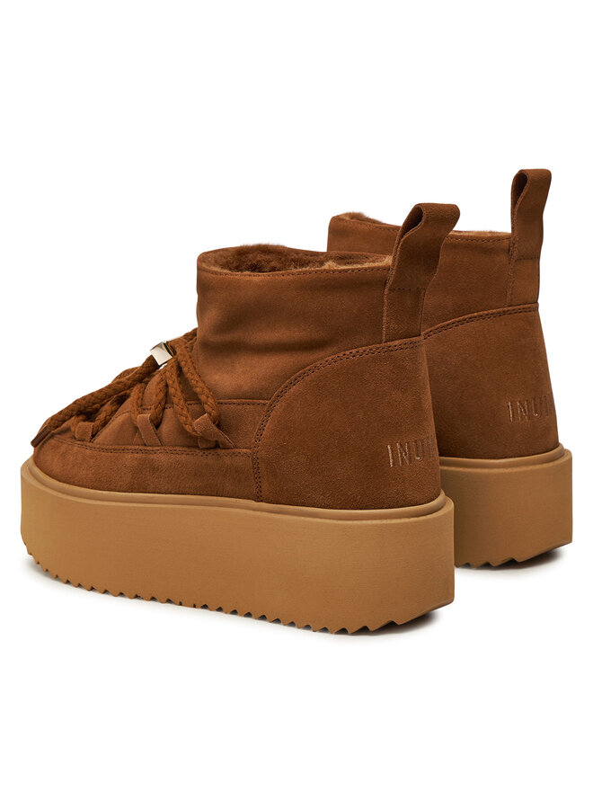 Inuikii Škornji za sneg Inuikii Classic Low Platform 75204-004 Rjava