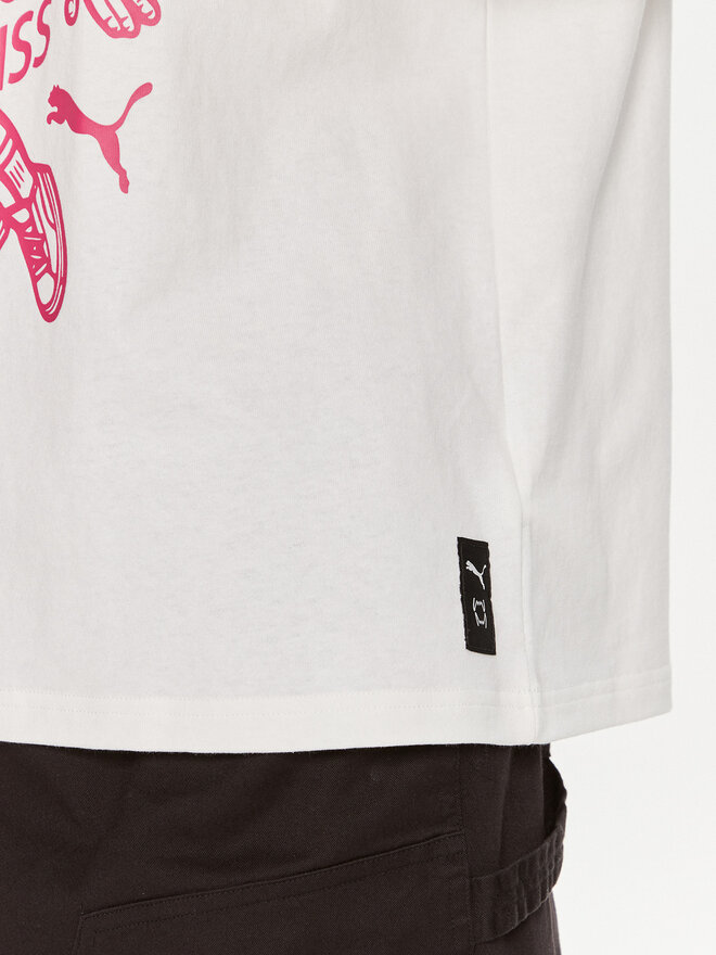 Puma Puma Marškinėliai Dylan s Gift Shop 625269 Balta Regular Fit