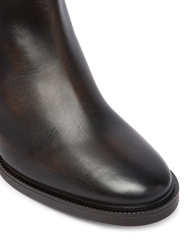 Tommy Hilfiger Stiefeletten Tommy Hilfiger TH Stud Heel Riding Ankle Boot FW0FW09552 Dunkelbraun