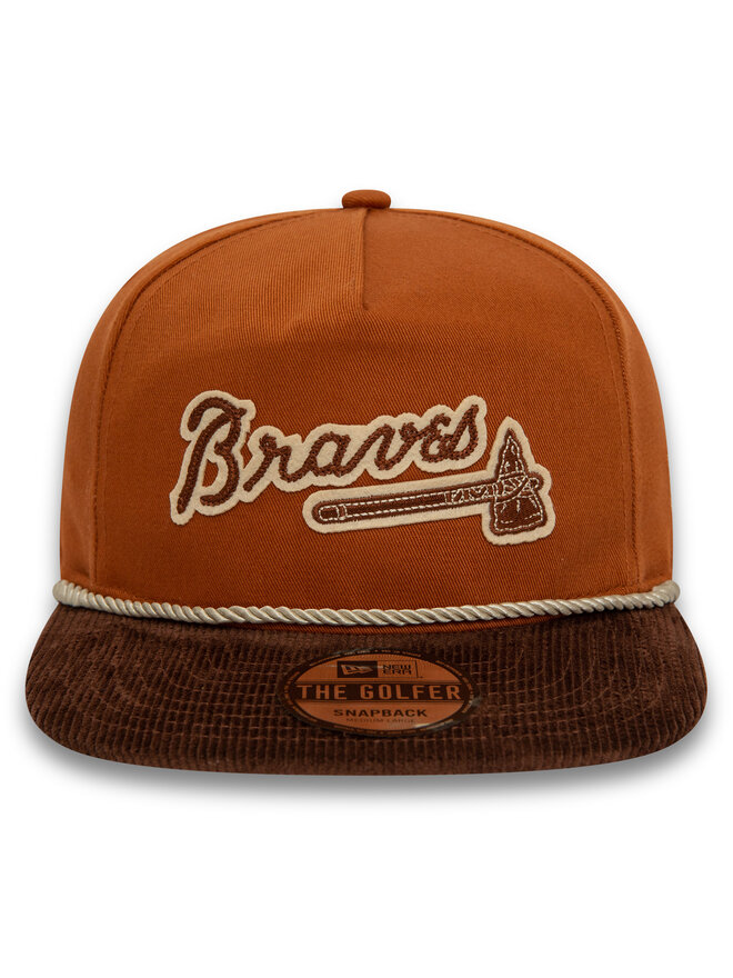 New Era Cepure ar nagu New Era Cord Golfer Braves 60435053 Brūns