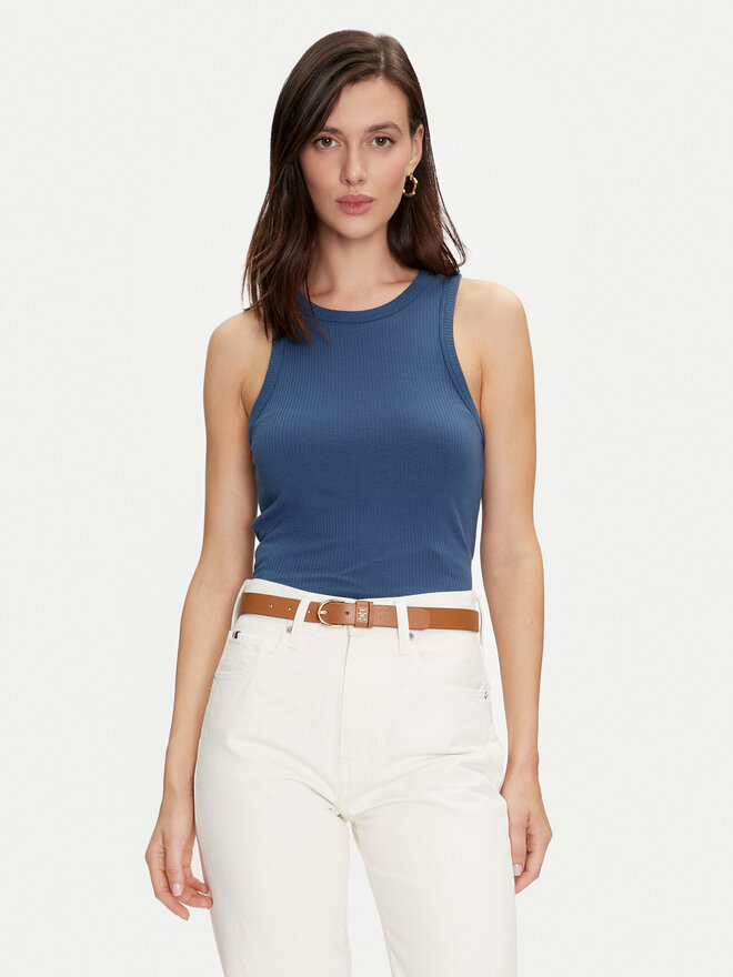 Tommy Hilfiger Tommy Hilfiger Felső WW0WW38635 Kék Slim Fit