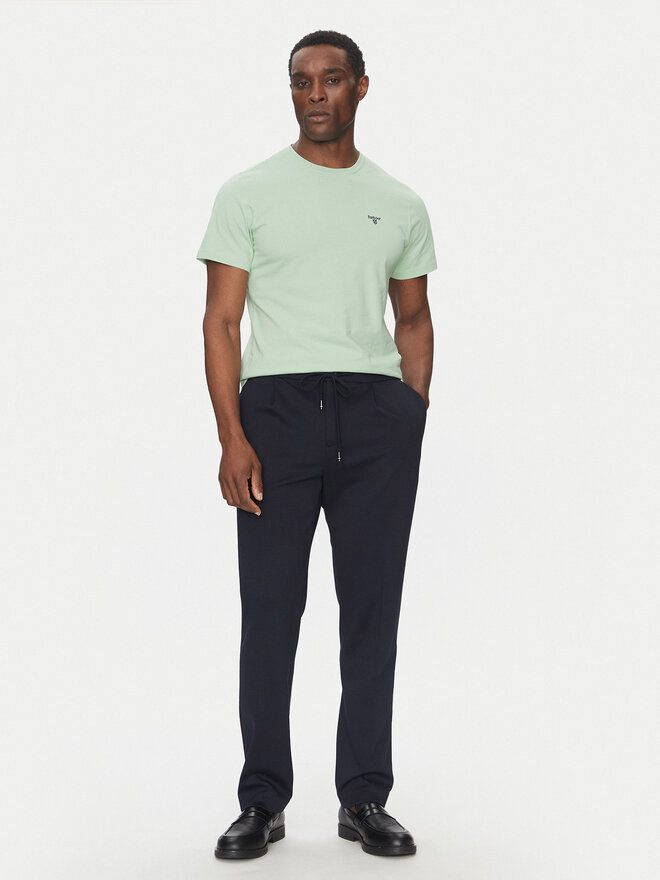 Barbour Barbour Marškinėliai Essential Sports MTS0331GN45 Žalia Tailored Fit