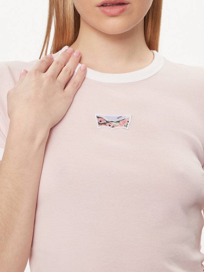 Levi's® Levi's® Camiseta Graphic Ringer A3523-0060 Rosa Slim Fit