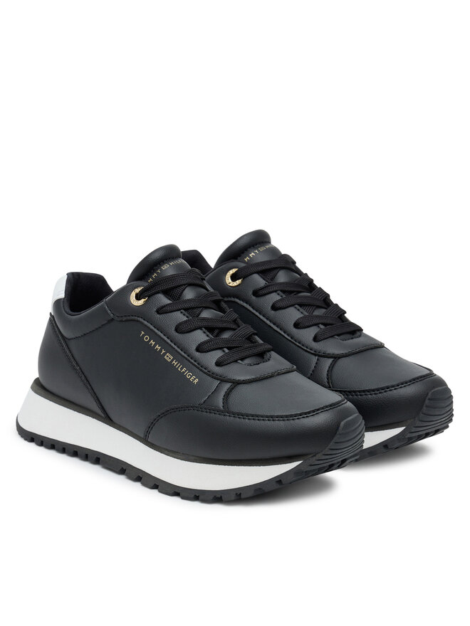 Tommy Hilfiger Снікерcи Tommy Hilfiger Low Cut Lace-Up T3A9-33996-1355X Чорний