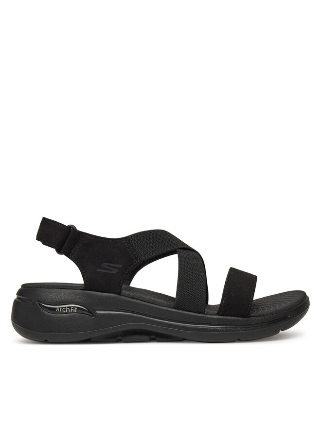 Skechers Sandały Skechers Go Walk Arch Fit Sandal-Treasured 140257/BBK Czarny