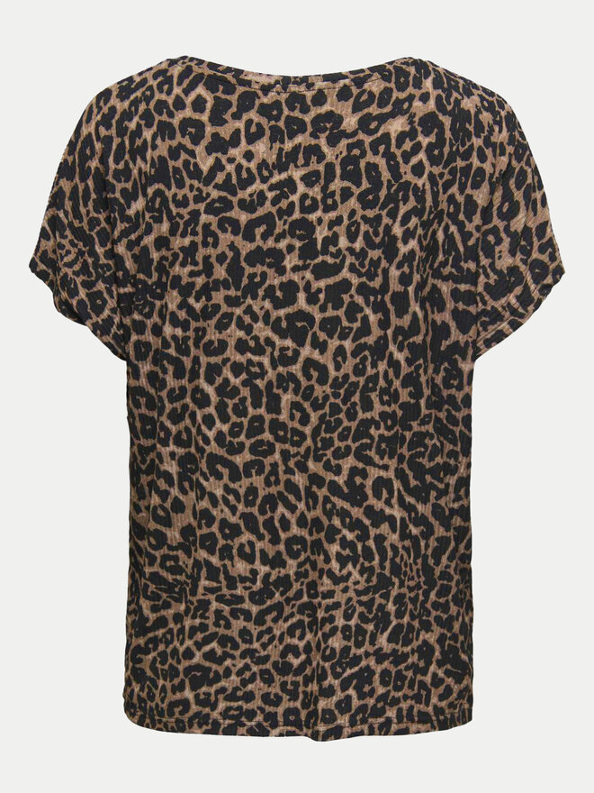 ONLY ONLY Camiseta 15344399 Marrón Regular Fit
