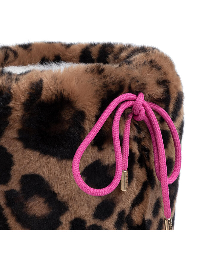 Moon Boot Kožušinový návlek na topánky Moon Boot Cover Rex Rabbit 140C0V04001 Hnedá