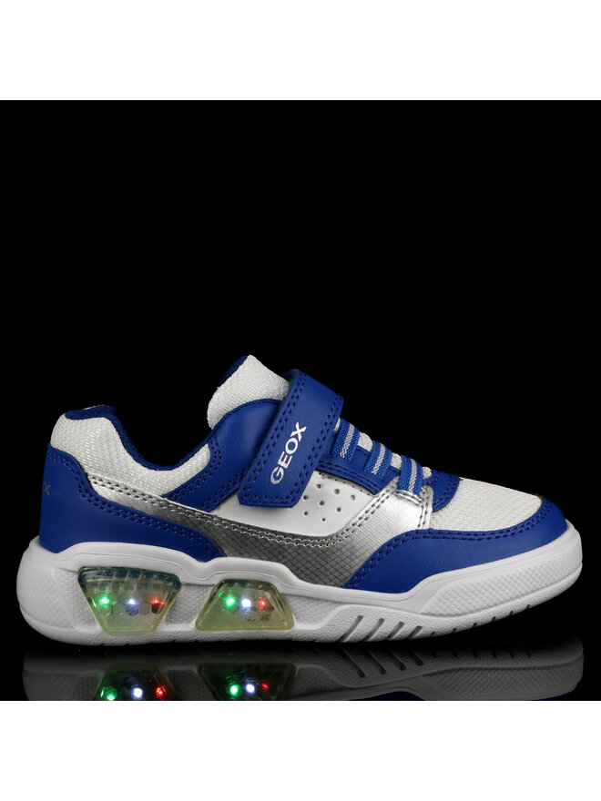 Baskets Garçon ACTIVART ILLUMINUS JUNIOR Bleu Marine/Orange GEOX