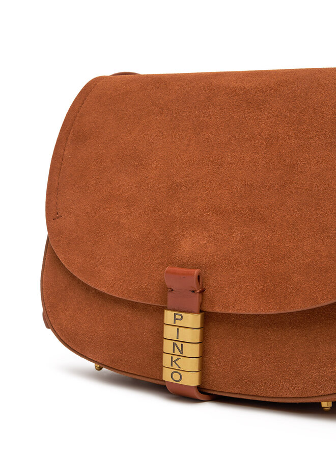 PINKO Ročna torba PINKO Saddle Classic PE 25 PLTT 103830 A29N Rjava