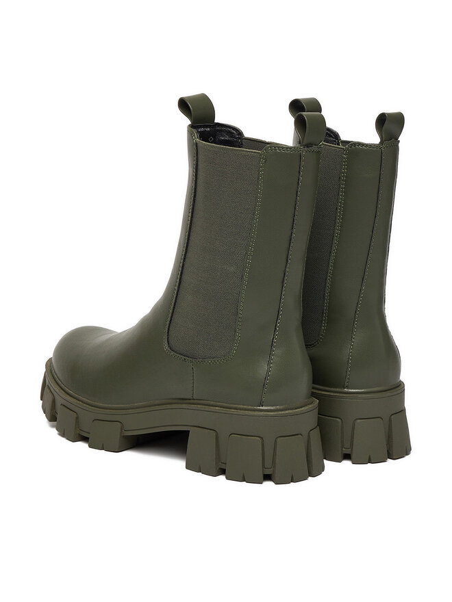 DeeZee Kotníková obuv s elastickým prvkem DeeZee 12837-22 Khaki