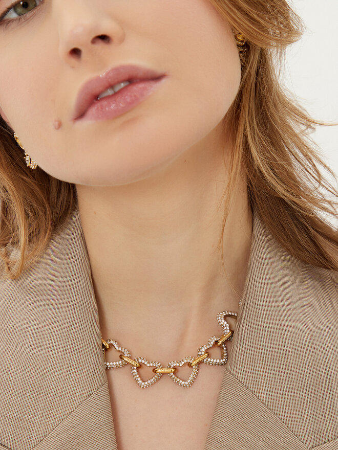 Guess Колие Guess JUBN05 012JW Златист