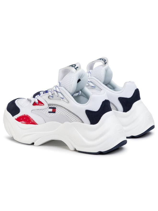 Tommy Jeans Sneakers Tommy Jeans Fashion Chunky Runner EN0EN00791 Weiß
