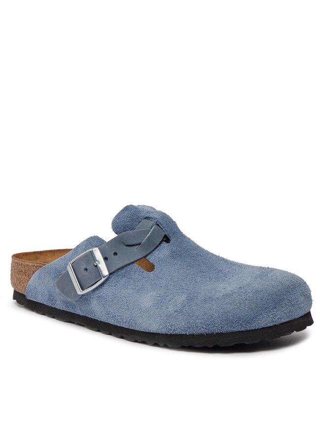 Klapki Birkenstock Boston 1026659 Niebieski | eobuwie.com.pl