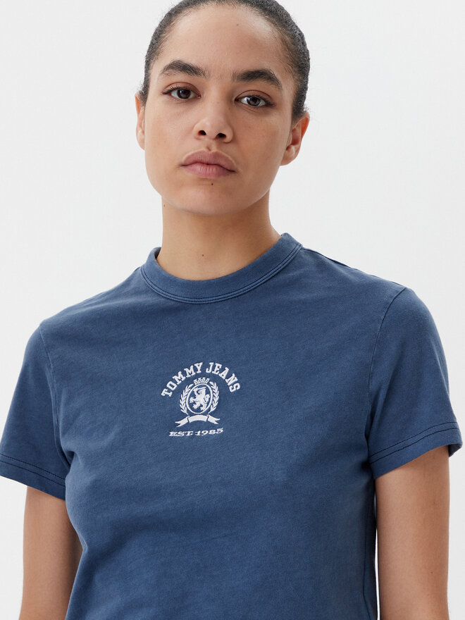 Tommy Jeans Tommy Jeans Marškinėliai Varsity DW0DW20317 Tamsiai mėlyna Regular Fit