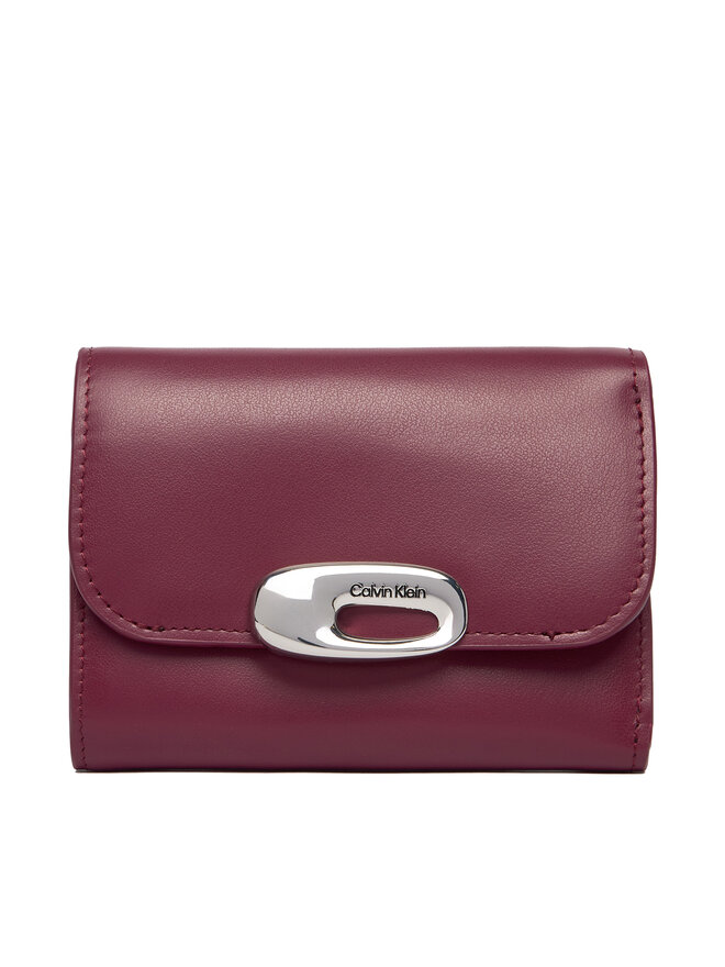 Calvin Klein Geldbörse Calvin Klein Hardware Trifold With Zip Pocket LV04F1116G Rosa